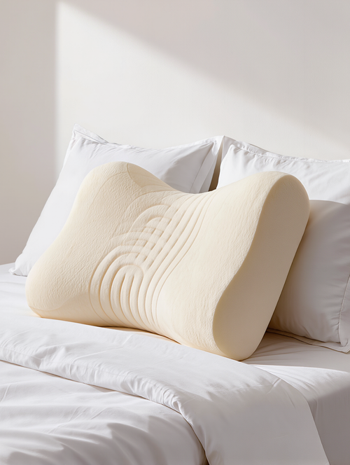 L'oreiller cervical Douce Nuit, gros plan sur la forme ergonomique